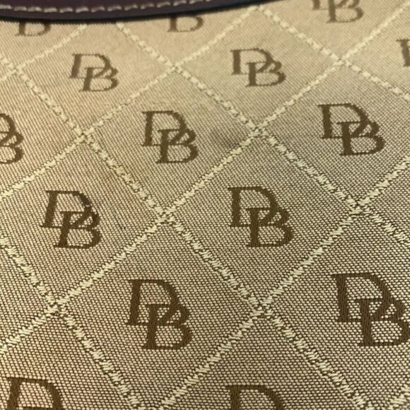 Dooney & Bourke Quilted East West Slouch Bag & Harness Strap-Khaki/Burnt Cedar - Picture 15 of 15